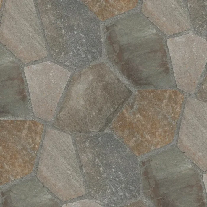 Golden White Mesh 2.7 Sqft Interlock Flagstone, 27 Sft - Image 1