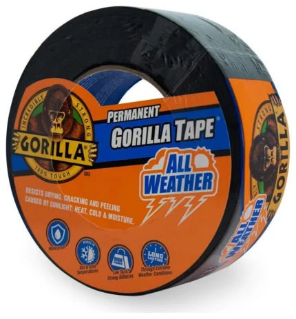 Gorilla 6009002 All Weather Permanent Tape, 1.88" x 25 Yd