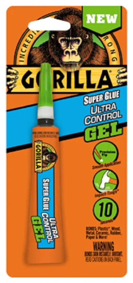 Gorilla 6802502 Ultra Control Super Glue Gel, 15 Gram