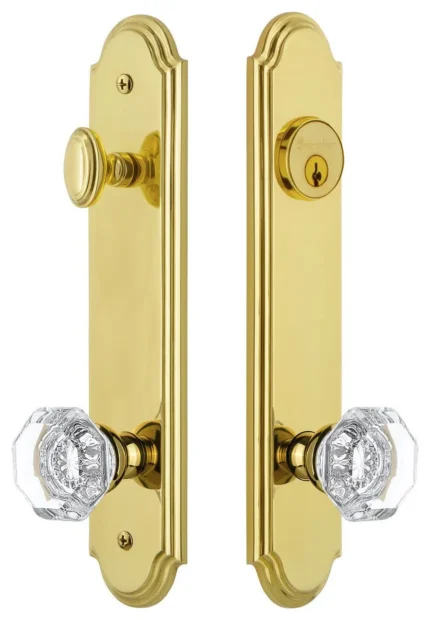 Grandeur ARCCHM_TP_ESET_234 Arc Solid Brass Tall Plate Single - Lifetime Brass