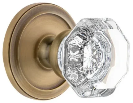 Grandeur CIRCHM_PSG_238 Circulaire Solid Brass Rose Passage Door - Vintage