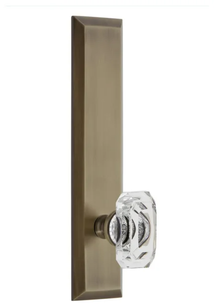 Grandeur FAVBCC_TP_DD_NA Fifth Avenue Solid Brass Rose Tall Plate - Vintage