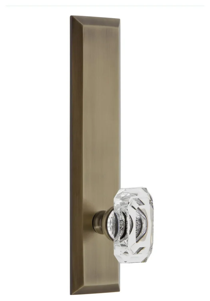 Grandeur FAVBCC_TP_DD_NA Fifth Avenue Solid Brass Rose Tall Plate - Vintage - Image 1