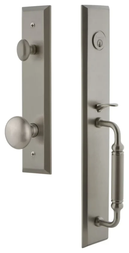 Grandeur FAVCGRFAV_ESET_238 Fifth Avenue Solid Brass Rose Keyed - Satin Nickel