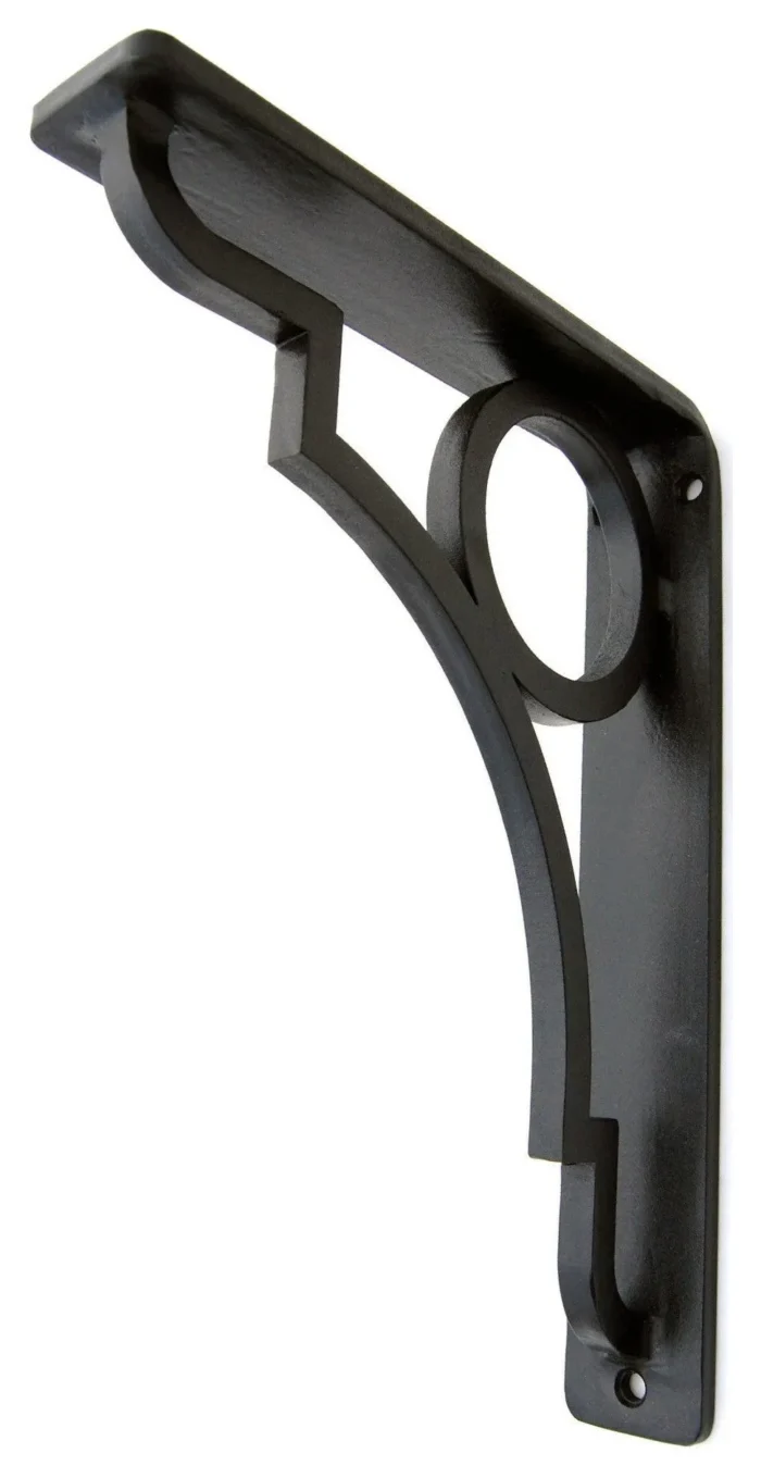 Grant Metal Shelf Brackets 7.5" x 10" | Finish: Blackend Steel - Image 1