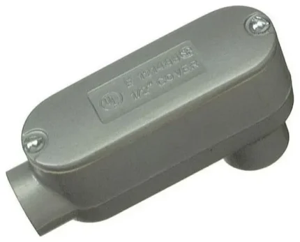 Halex® 58607 Type LB Threaded Oval Conduit Body with Cover & Gasket, 3/4"