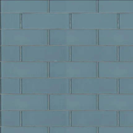 Harbor Gray 3x9 Backsplash Glass Subway Tile, Sample