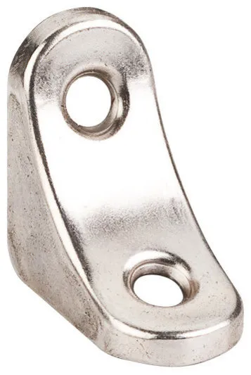 Hardware Resources 1965 1-3/8 Inch Church Pew Angled Corner - Nickel