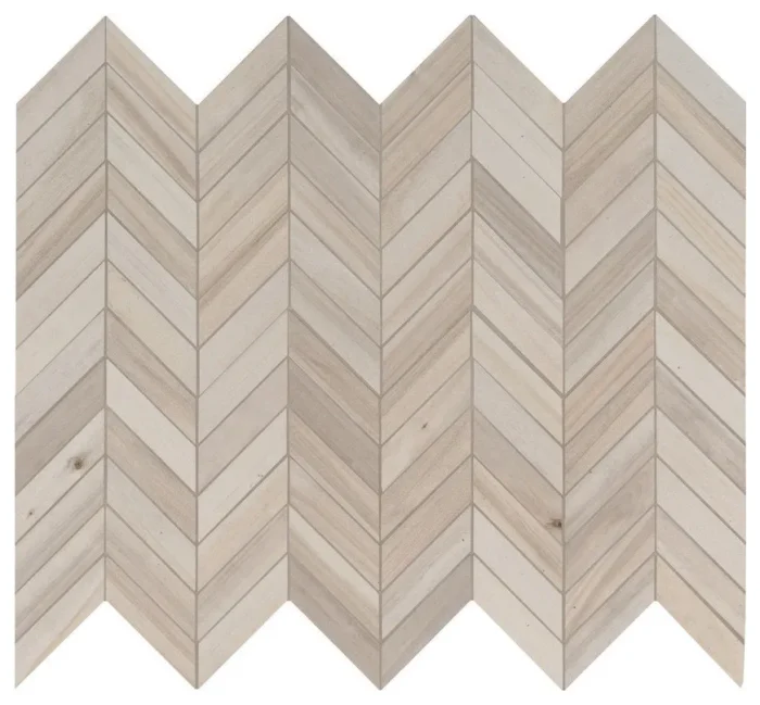 Havenwood Dove 12X15 Matte Chevron Mosaic, 8 Sheets - Image 1