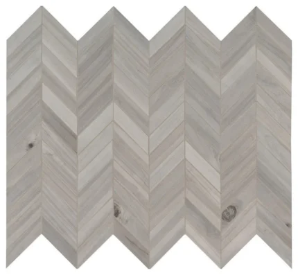 Havenwood Platinum 12X15 Matte Chevron Mosaic, 8 Sheets