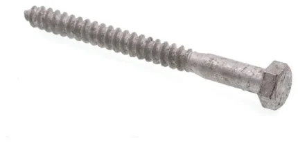 Hex Lag Screws 5/16in X 3-1/2in A307 Grd A Hot Dip Galvanized Stl 25PK