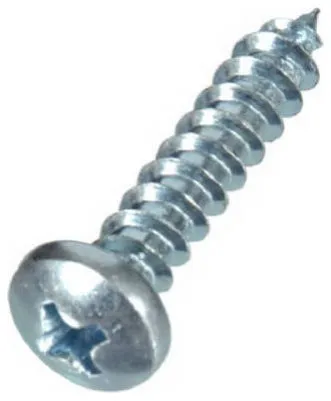 Hillman 80087 Phillips Pan Head Metal Screw, #12 x 1/2", 100 Pack