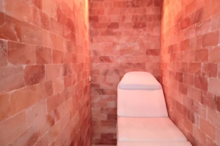 Himalayan Salt Sauna 8'x4' Surface Area, 32 sq. ft., 4"x8"x2" Tiles