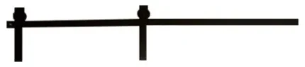 Huxley Barn Door Hardware, Stainless Steel, 72"