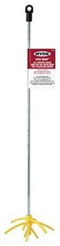 Hyde 43440 Stir Whip Versatile Paint Mixer with Flexible Fingers, 18"
