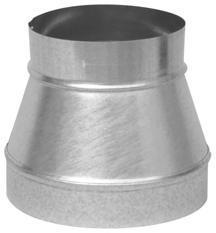 Imperial GV0784-A Galvanized Taper Reducer/Increaser, No Crimp, 30 Gauge, 6"x5"
