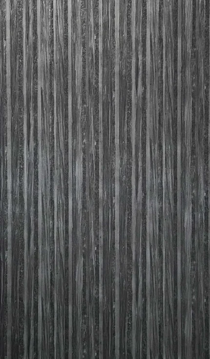 Industrial charcoal gray black plain stria lines Wallpaper, 21 Inc X 33 Ft Roll