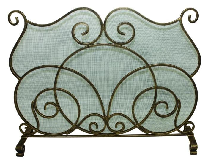 Iron Scroll Fireplace Screen - Image 1