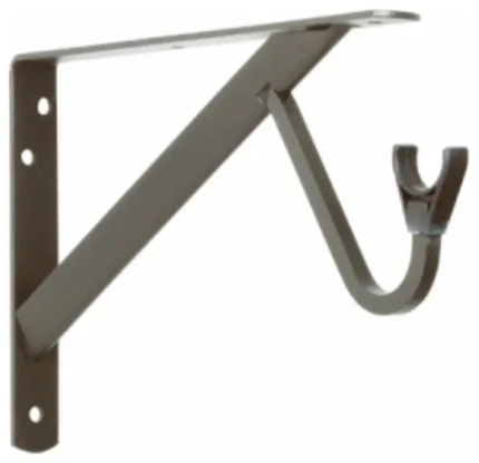 John Sterling RP-0495-BRZ Closet-Pro Heavy-Duty Shelf & Rod Bracket, Bronze, 12"