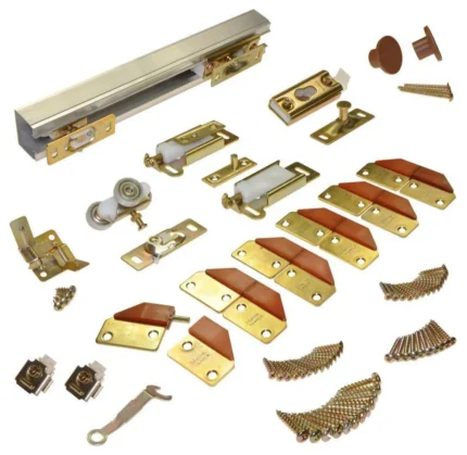 Johnson Hardware 100FD484 Track and Hardware Set for 4-Panel Bi-Fold Doors, 48"