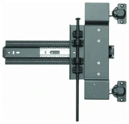 Knape and Vogt 8091FULL34M Pocket Door Full Overlay Kit for Mepla, Black