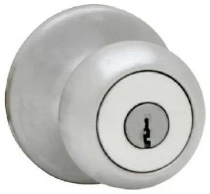 Kwikset® 94002-824 Mobile Home Entry Lockset, Satin Chrome