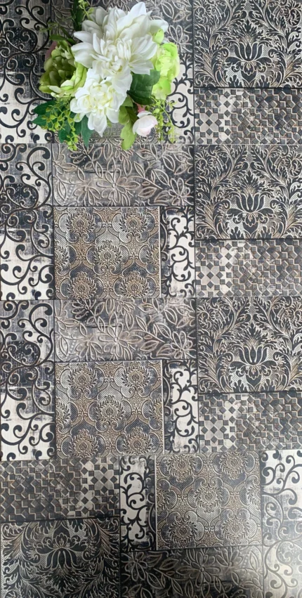 Lagos 12'' x 24'' Ceramic Tile for Wall in Dark Grey