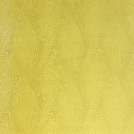 Lamborghini abstract wavy diamonds textured yellow faux fabric Wallpaper, Sample