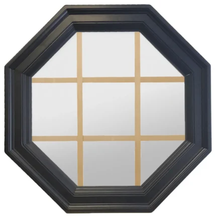 Large Four Season Town Light, Black Poly, With Grille 2-9/16" Jamb
