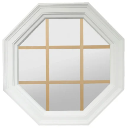 Large Four Season Town Light, White Poly, With Grille 2-9/16" Jamb