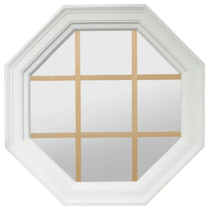 Large Four Season Town Light, White Poly, With Grille 2-9/16" Jamb - Image 1