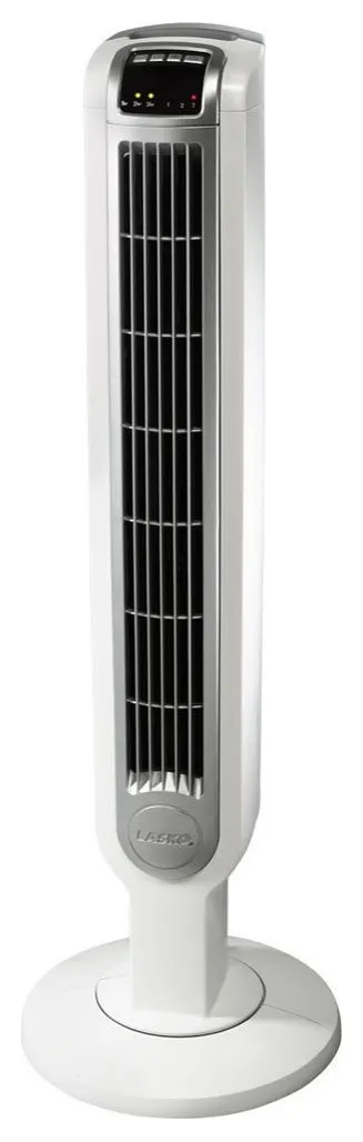 Lasko 2510 Tower Fan With Remote Control, 36 ", 3 Speed, White