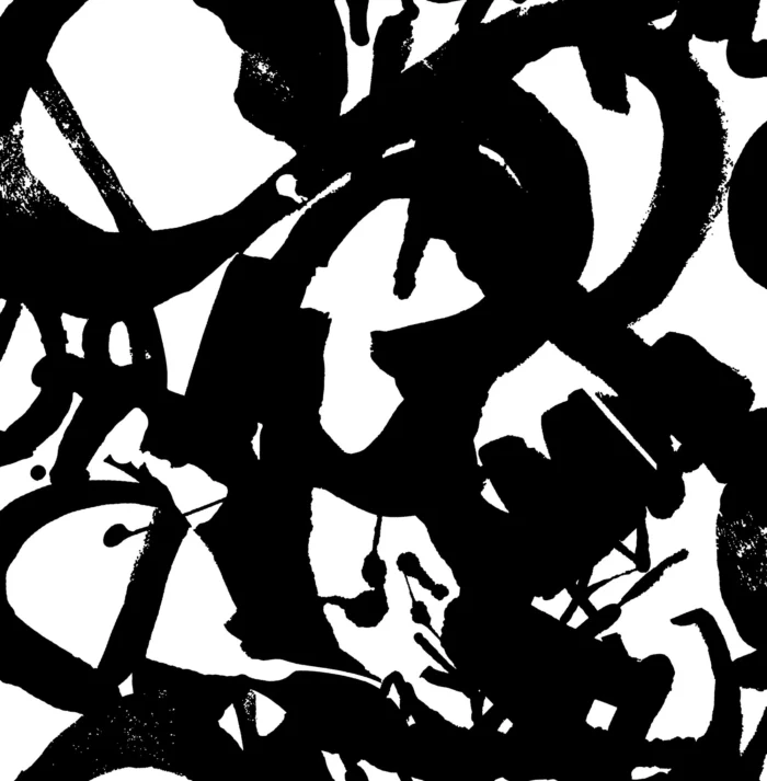 Laverne Graphic Wallpaper Bolt, Black and White - Image 1