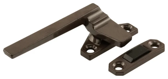 Left-Handed, Bronze, Casement Locking Handle with Offset Base - Image 1