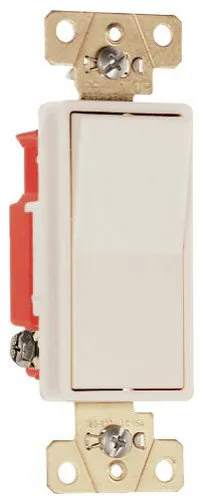 Legrand 2623LACC6 Back and Side Wire 3-Way Decorator Switch, Light Almond, 20A