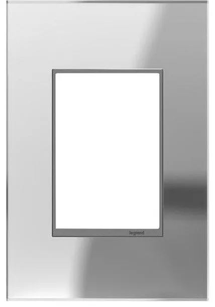 Legrand Adorne 1-Gang+ Wall Plate AWM1G3MR1, Mirror