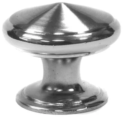 LessCare 1.125" Knob Door or Drawer Pull, P-10 Brushed Nickel