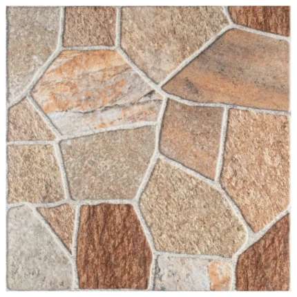 Leticia Ceramic Floor and Wall Tile, Beige, Sample