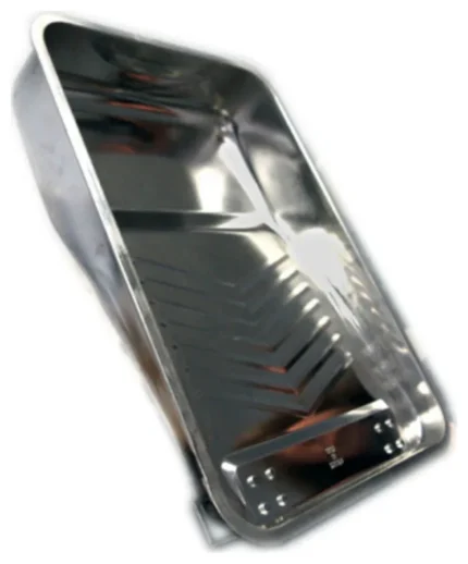 Linzer RM430 Deep Metal Paint Tray w/ Ladder Lock Grips, 9"