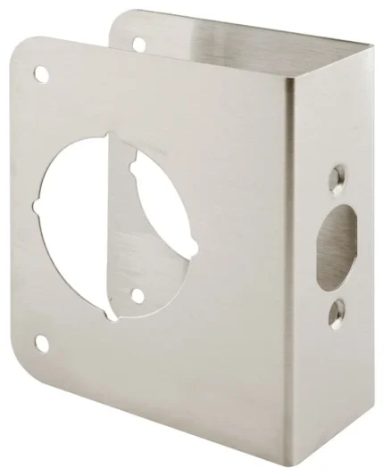 Lock and Door Reinforcer, 1-3/4"x2-3/4", Stainless Steel