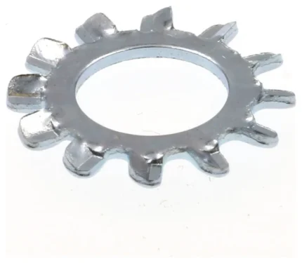 Lock Washers, External Tooth 1/4in Zinc Plated Steel 50PK