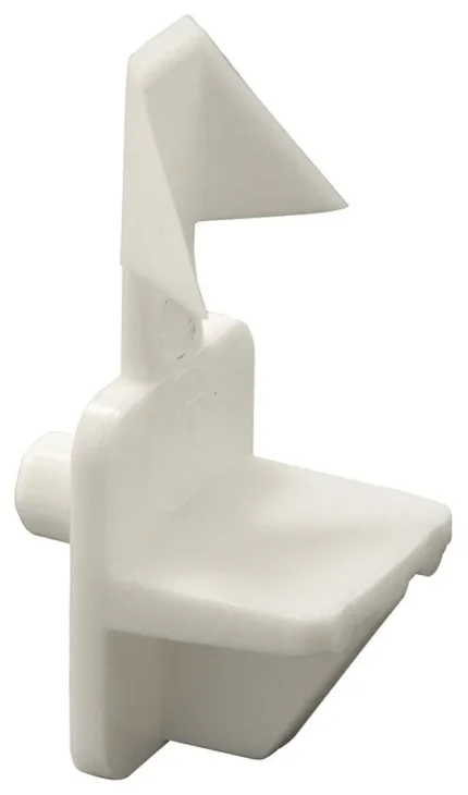 Locking Shelf Support Peg, 5Mm, White Plastic