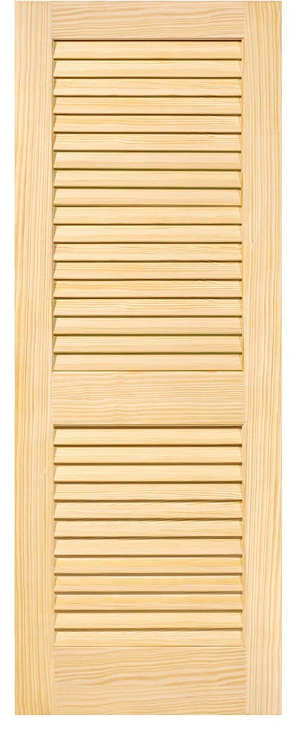 Louver-Louver Plantation Interior Door Slab Kimberly Bay Unfinished, 80"x32"