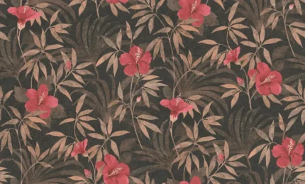 Malecon Multicolor Floral Wallpaper, Sample