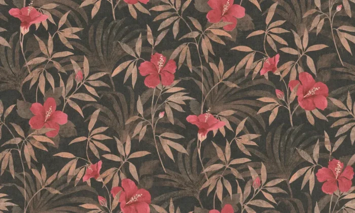 Malecon Multicolor Floral Wallpaper, Sample - Image 1