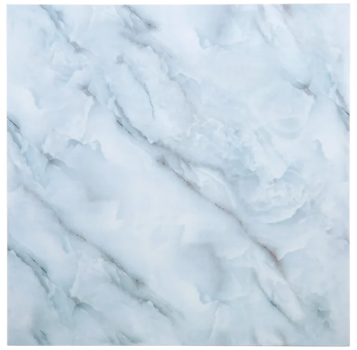 Marble Peel & Stick Wall Tiles, 11.8"x11.8", White IV, 12 Pieces - Image 1