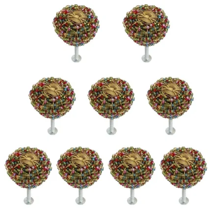 Mascot Hardware 1-3/8 in. Small Beads Multicolor Cabinet Knob - Pack of 10