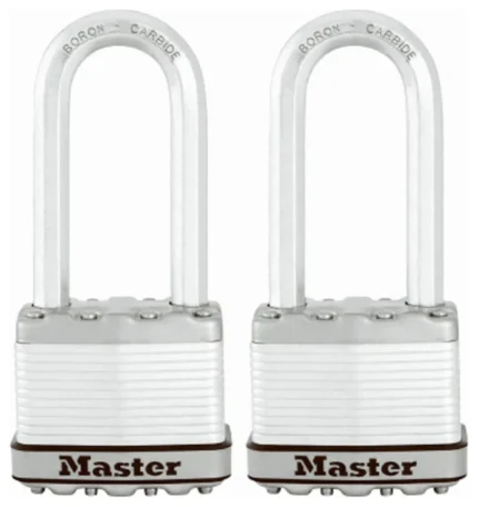 Master Lock M5XTLJCCSEN Magnum Keyed Padlock, Steel, 2"