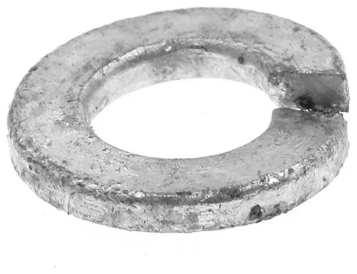 Medium Split Lock Washers 1/4in Hot Dip Galvanized Steel 50PK - Image 1