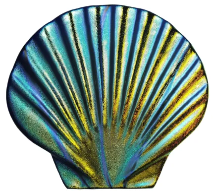Metallic Seashell Fusion Series Ceramic Swimming Pool Mosaic 5", Rainbow